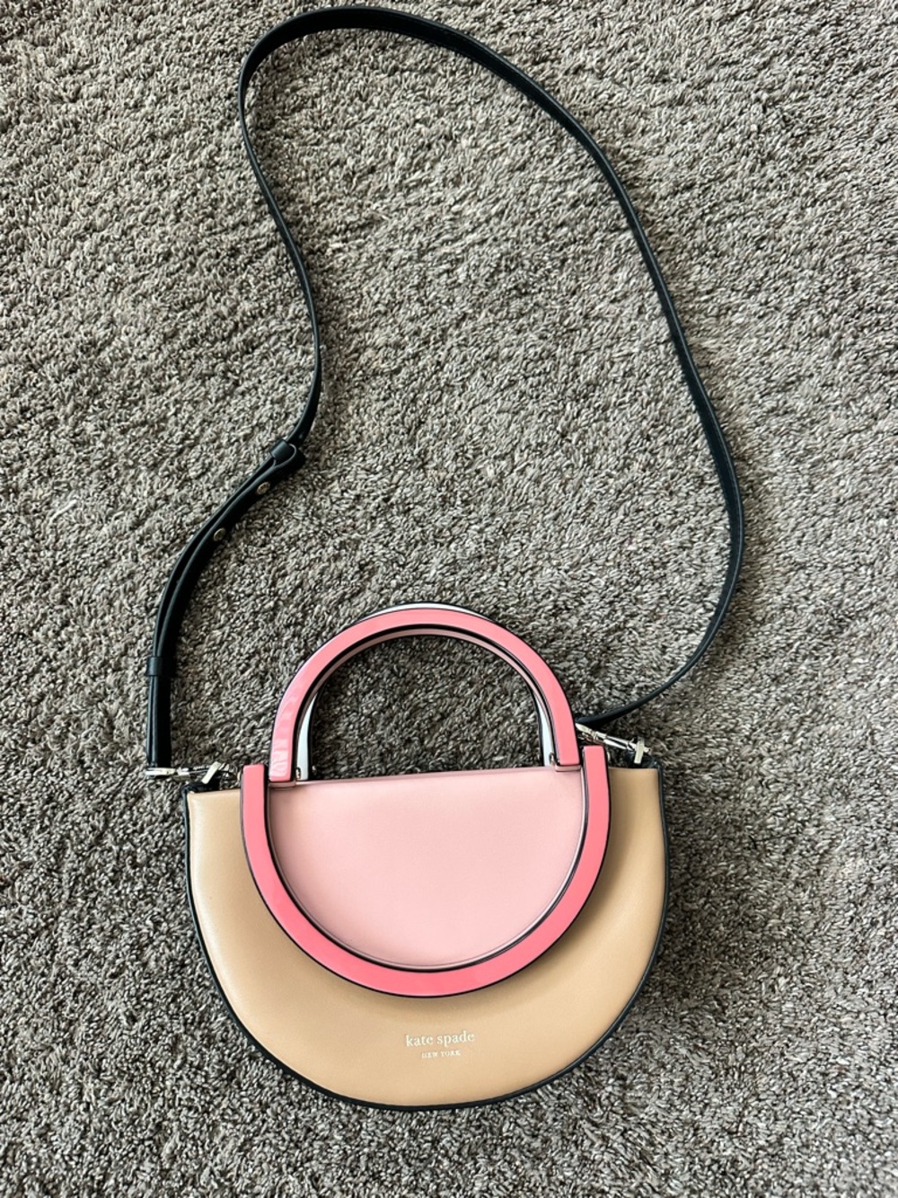 Kate Spade Betty Half Moon Colorblock Crossbody Bag - Picture 6 of 7